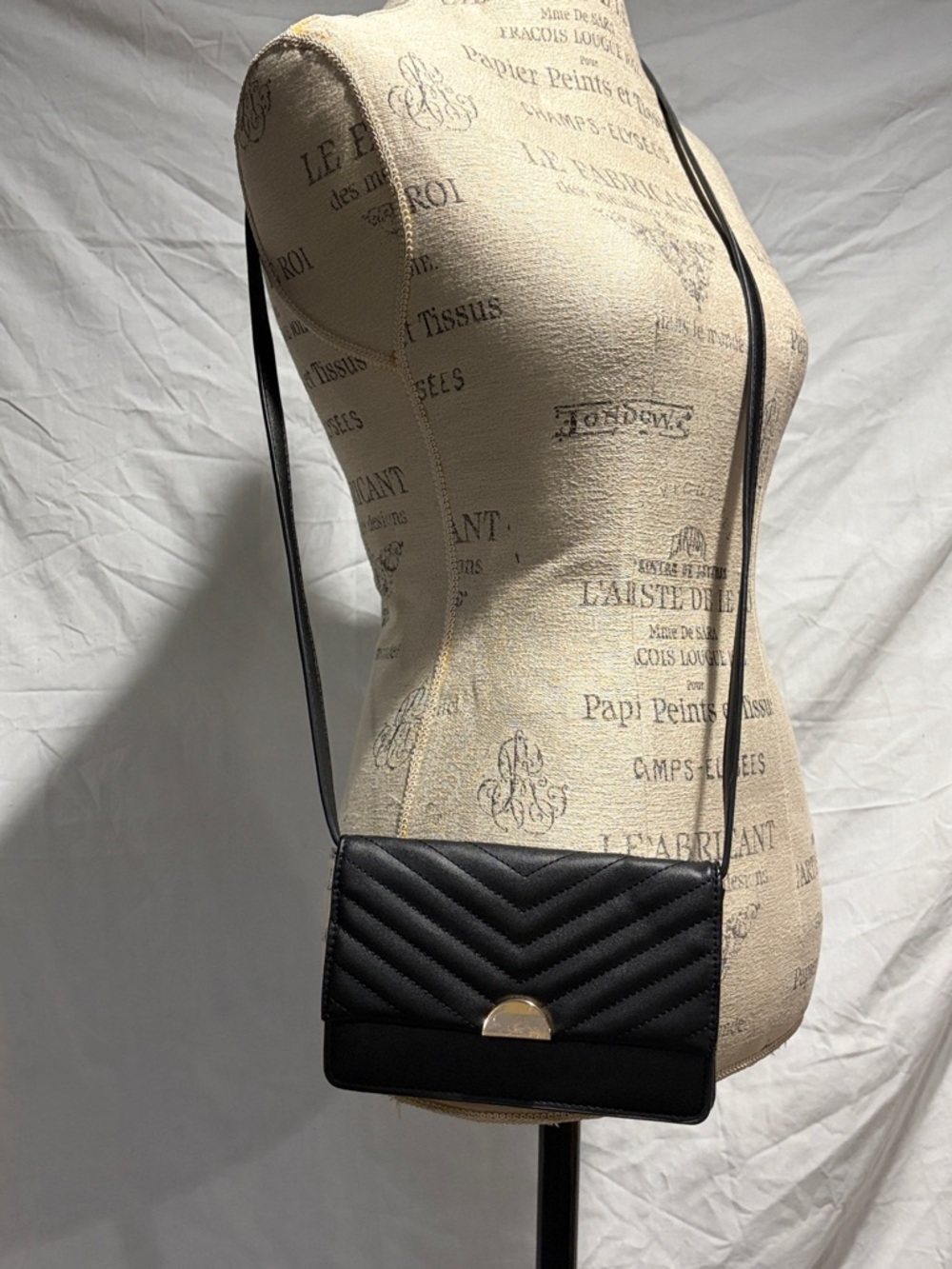 a new day Black Quilted Crossbody with Gold-Tone‎ Clasp - Picture 2 of 9